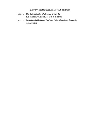The Determination of Carboxylic Functional Groups