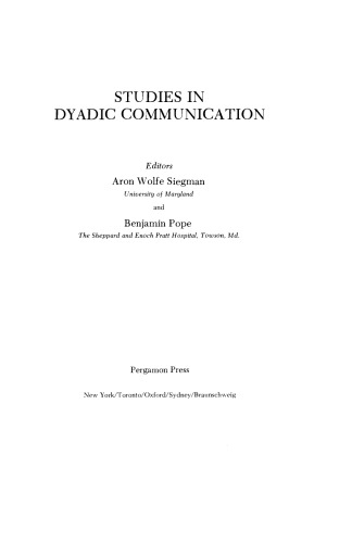 Studies in Dyadic Communication