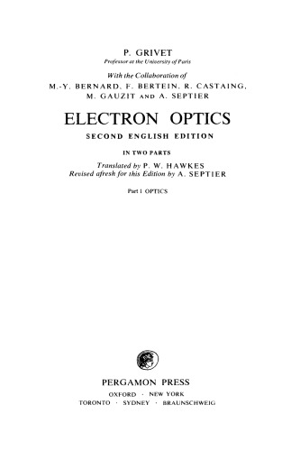Electron Optics