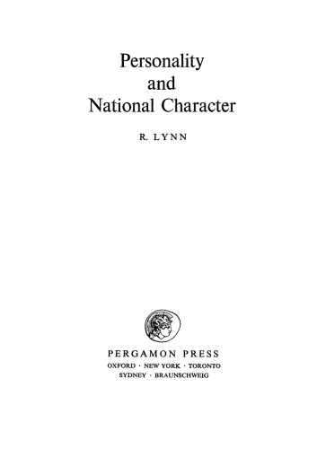 Personality and National Character