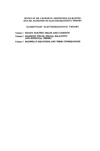 Magnetic Fields, Special Relativity and Potential Theory. Elementary Electromagnetic Theory