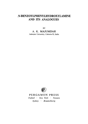 N–Benzoylphenylhydroxylamine and its Analogues