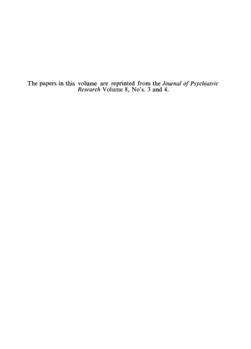 Principles, Practices, and Positions in Neuropsychiatric Research. Proceedings of a Conference Held in June 1970 at the Walter Reed Army Institute of Research, Washington, D.C., in Tribute to Dr. David Mckenzie Rioch upon His Retirement as Director of the Neuropsychiatry Division of That Institute