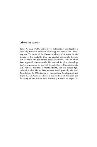 Physiology of Plants and their Cells