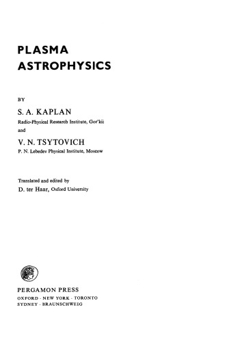 Plasma Astrophysics