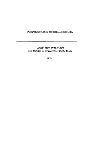 Operation Intercept. The Multiple Consequences of Public Policy