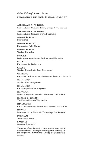 Mathematics for Electronic Technology