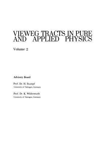 The Quantum Mechanical Three-Body Problem. Vieweg Tracts in Pure and Applied Physics
