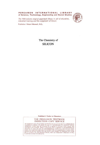 The Chemistry of Silicon