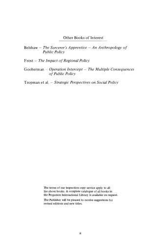 Policy Sciences. Methodologies and Cases