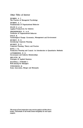 Readings in Managerial Economics