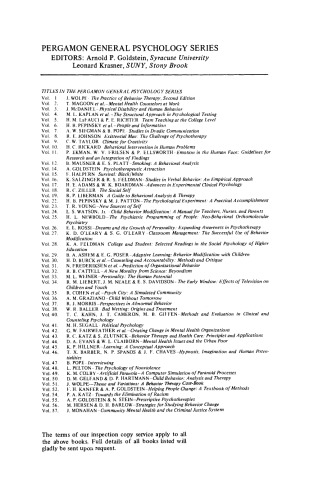 Physical Disability and Human Behavior