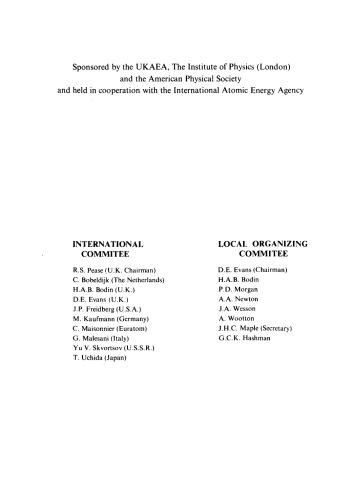 Pulsed High Beta Plasmas. Proceedings of the Third Topical Conference Held at Ukaea Culham Laboratory, Abingdon, Oxfordshire, U.K., 9–12 September 1975
