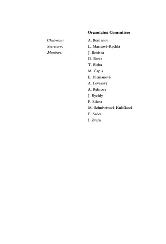 Modified Polymers, their Preparation and Properties. Main Lectures Presented at the Fourth Bratislava Conference on Polymers, Bratislava, Czechoslovakia, 1–4 July 1975