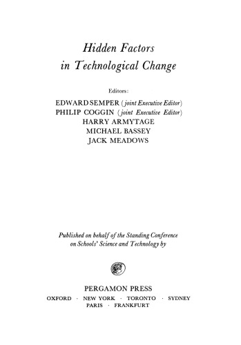 Hidden Factors in Technological Change