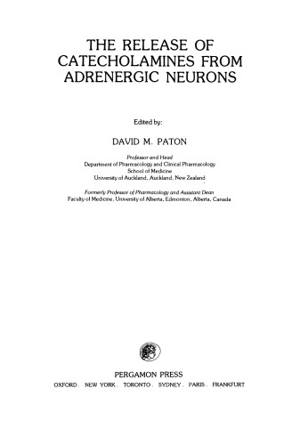 The Release of Catecholamines from Adrenergic Neurons