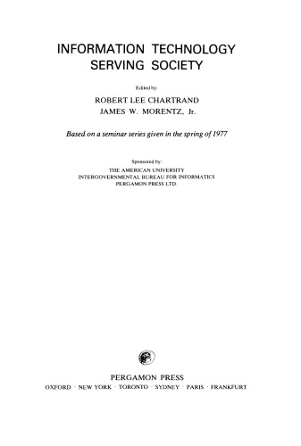 Information Technology Serving Society