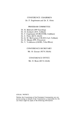 Proceedings of the International Symposium on Plasma Wall Interaction