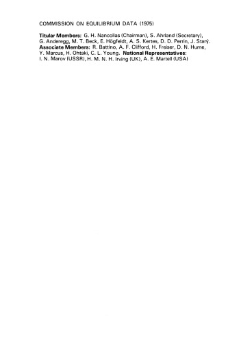 Compound Forming Extractants, Solvating Solvents and Inert Solvents