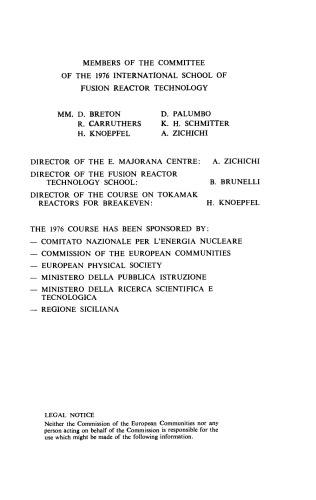 Tokamak Reactors for Breakeven. A Critical Study of the Near-Term Fusion Reactor Program