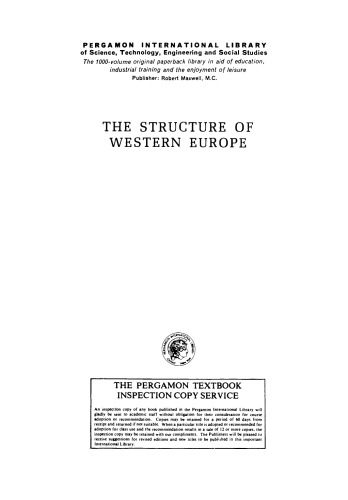 The Structure of Western Europe