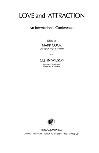 Love and Attraction. An International Conference