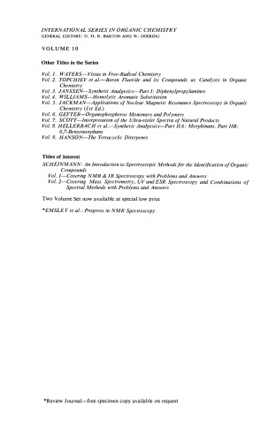 Application of Nuclear Magnetic Resonance Spectroscopy in Organic Chemistry