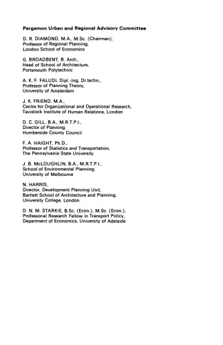 Models of Urban & Regional Systems in Developing Countries. Some Theories and Their Application in Physical Planning