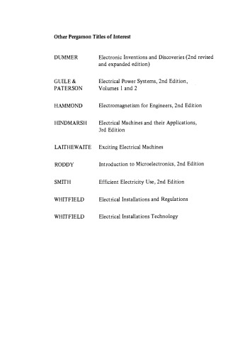 Heavy Current Electricity in the United Kingdom. History and Development