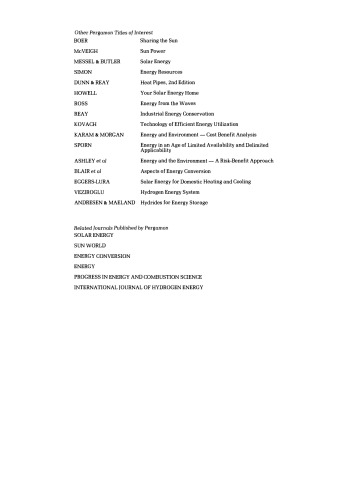 Solar Energy in Developing Countries. An Overview and Buyers' Guide for Solar Scientists and Engineers