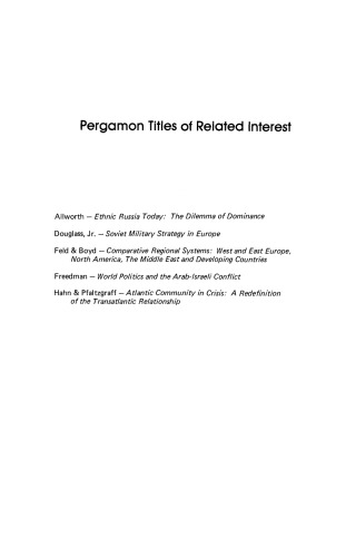 The New Nationalism. Implications for Transatlantic Relations