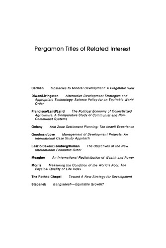 Integration of Science and Technology with Development. Caribbean and Latin American Problems in the Context of the United Nations Conference on Science and Technology for Development