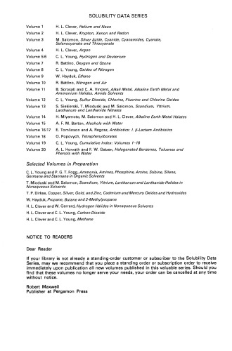 Halogenated Benzenes, Toluenes and Phenols with Water