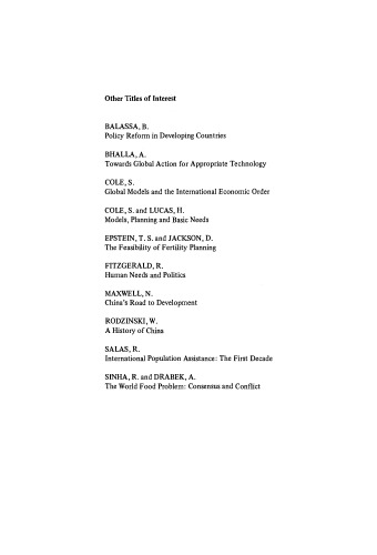 Technology and Science in the People's Republic of China. An Introduction