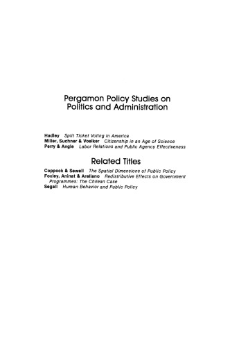 Comparative Public Policy and Citizen Participation. Energy, Education, Health and Urban Issues in the U.S. and Germany
