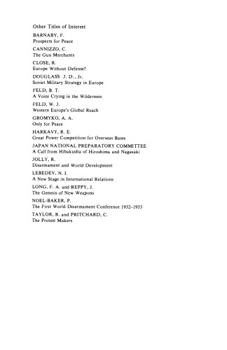 Disarmament: the Human Factor. Proceedings of a Colloquium on the Societal Context for Disarmament, Sponsored by Unitar and Planetary Citizens and Held at the United Nations, New York