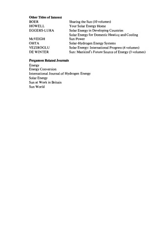 Solar Energy Conversion. An Introductory Course