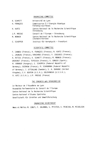 Solid State Nuclear Track Detectors. Proceedings of the 10th International Conference, Lyon, 2–6 July 1979