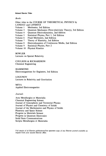 The Classical Theory of Fields. The Classical Theory of Fields