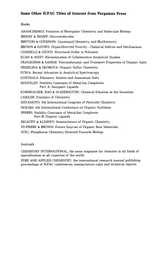 Organic Synthesis Today and Tomorrow. Proceedings of the 3rd IUPAC Symposium on Organic Synthesis, Madison, Wisconsin, USA, 15–20 June 1980