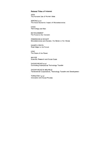 Social Innovations for Development. A Conference at Ulriksdal Palace, Organized for the Sven and Dagmar Salé ns Foundation by the International Federation of Institutes for Advanced Study (IFIAS) in Its Ulriksdal Seminar Series, from Vision to Action