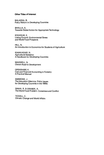 Agricultural Insurance. Theory and Practice and Application to Developing Countries