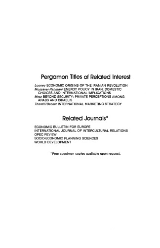 Business and the Middle East. Threats and Prospects