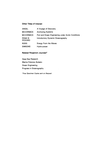 Underwater Technology. Offshore Petroleum