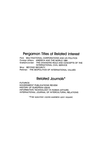 Paths to Peace. The UN Security Council and Its Presidency