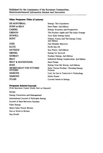 The Energy Saving Guide. Tables for Assessing the Profitability of Energy Saving Measures with Explanatory Notes and Worked Examples