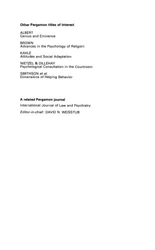 Psychology in and Out of Court. A Critical Examination of Legal Psychology