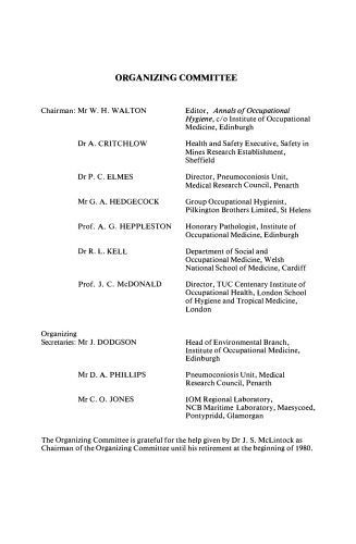 Inhaled Particles V. Proceedings of an International Symposium Organized by the British Occupational Hygiene Society, Cardiff, 8–12 September 1980