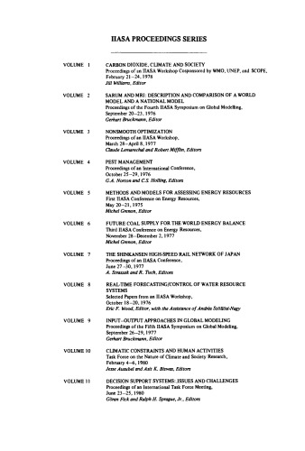 Decision Support Systems: Issues and Challenges. Proceedings of an International Task Force Meeting June 23–25, 1980
