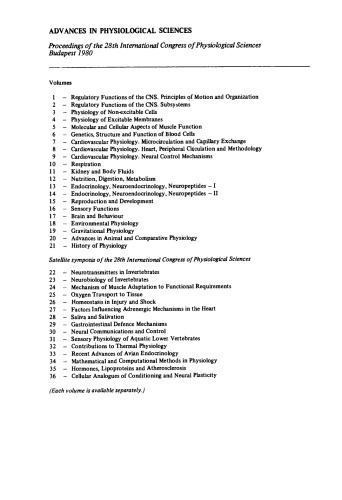 Reproduction and Development. Proceedings of the 28th International Congress of Physiological Sciences, Budapest, 1980